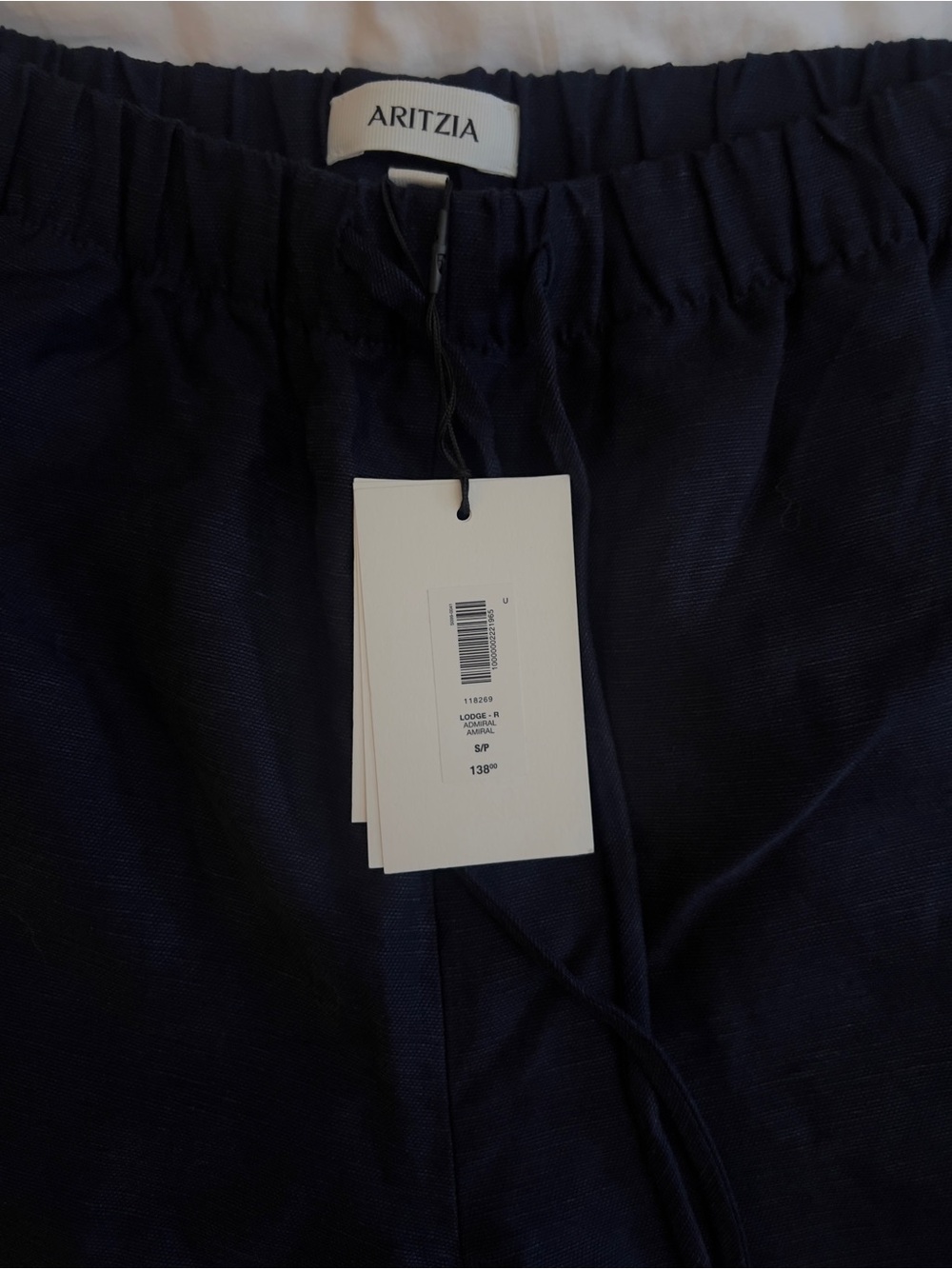 Aritzia Linen Pant - Admiral